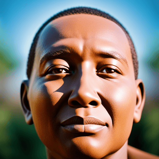 An Image Featuring A Close-Up Of A Human Face With Clear, Unclogged Pores